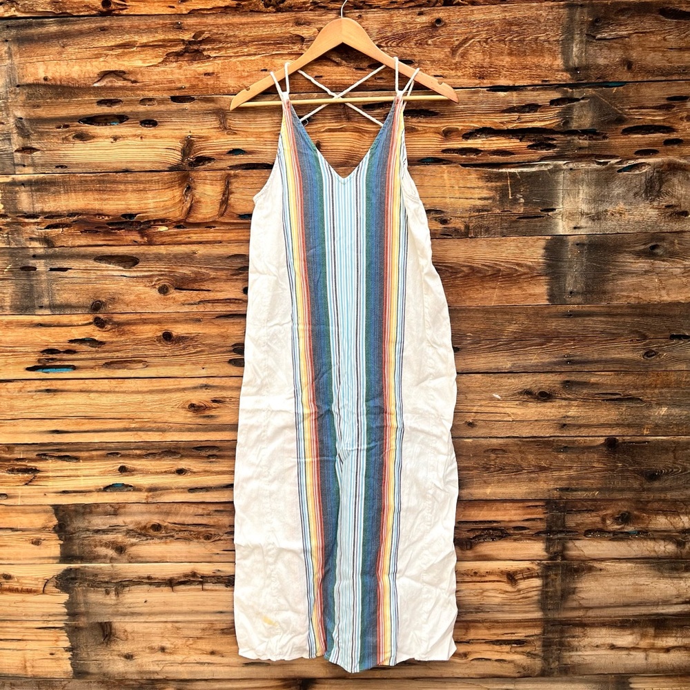 RIP CURL | Rainbow Stripe Maxi Dress M